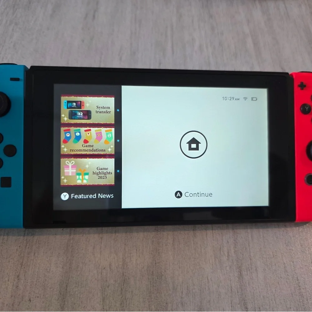 Nintendo Switch with Neon Blue and Neon Red Joy-Con - Handheld Gaming Console - Picture 4 of 9